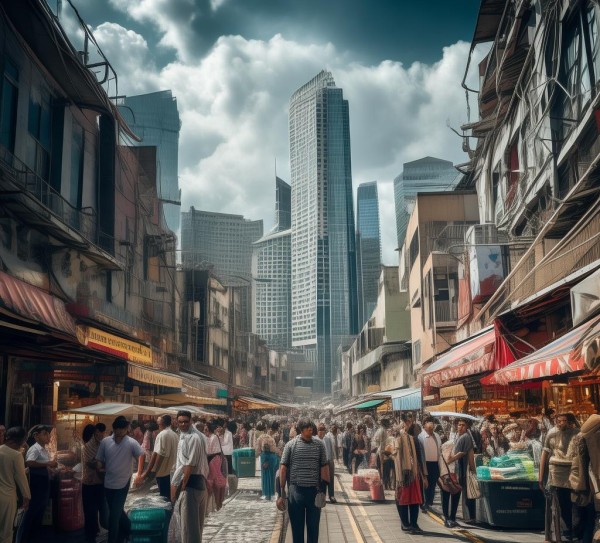 一、商贸港的商业繁荣与不安共存